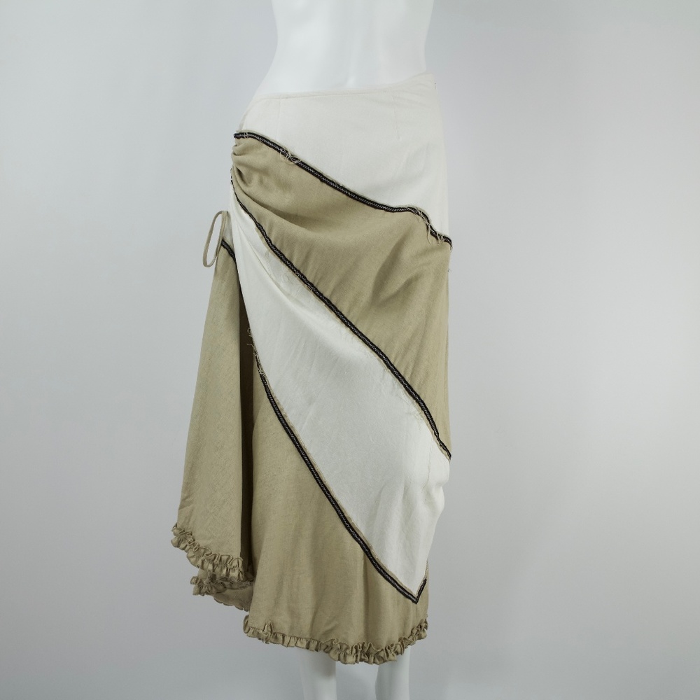 Drama Women's Maxi Skirt Linen Ruching